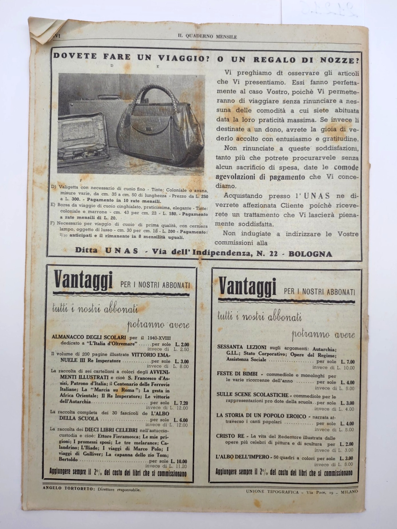 Il quaderno mensile n. 6 1940 guida all'insegnamento e allo …