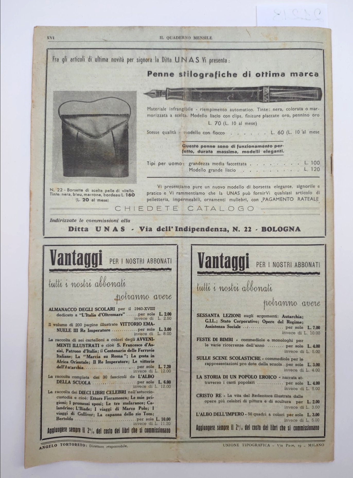 Il quaderno mensile n. 8 1940 guida all'insegnamento e allo …