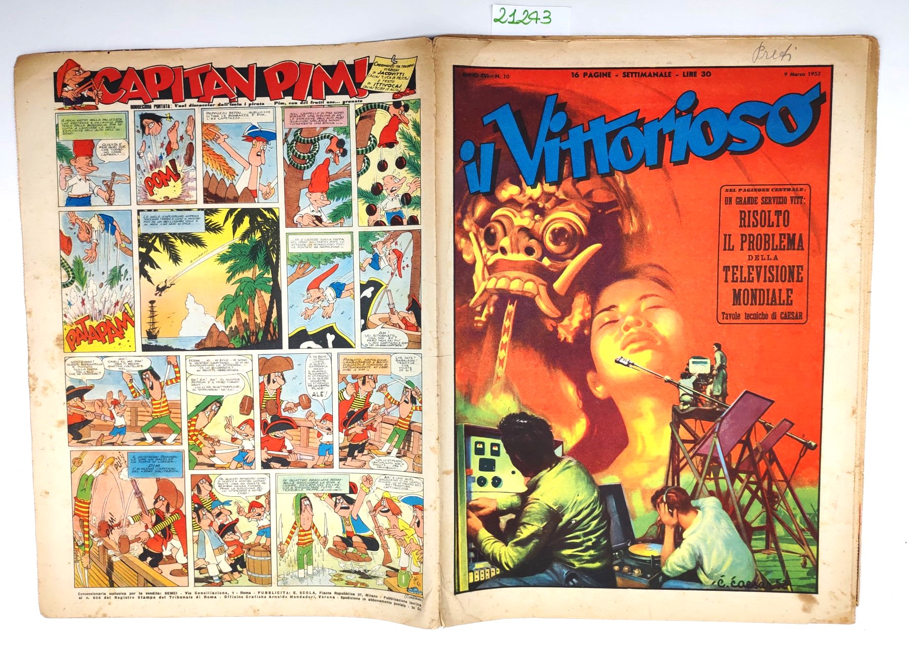 Il vittorioso numero 10 9 marzo 1952
