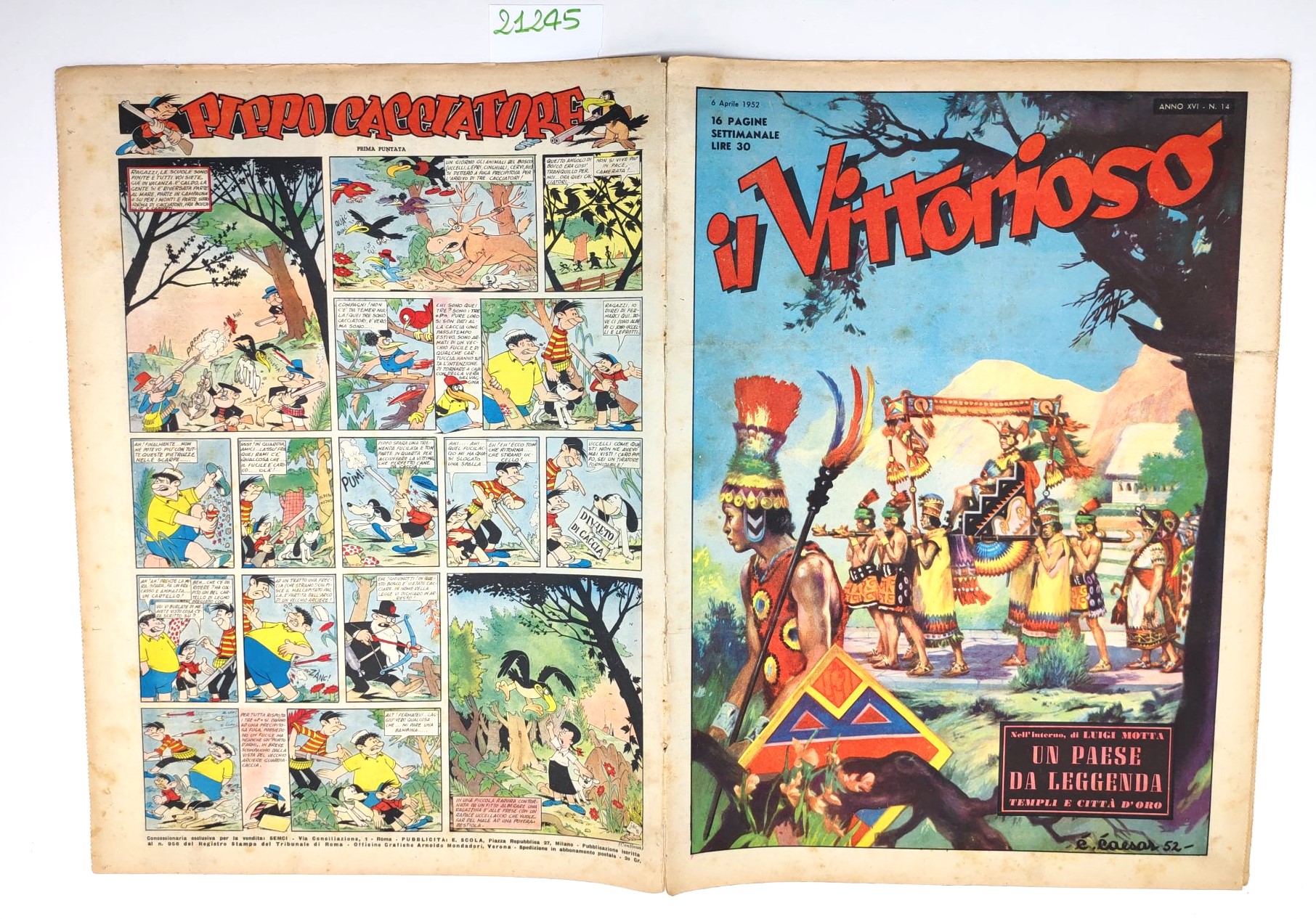 Il vittorioso numero 14 6 aprile 1952