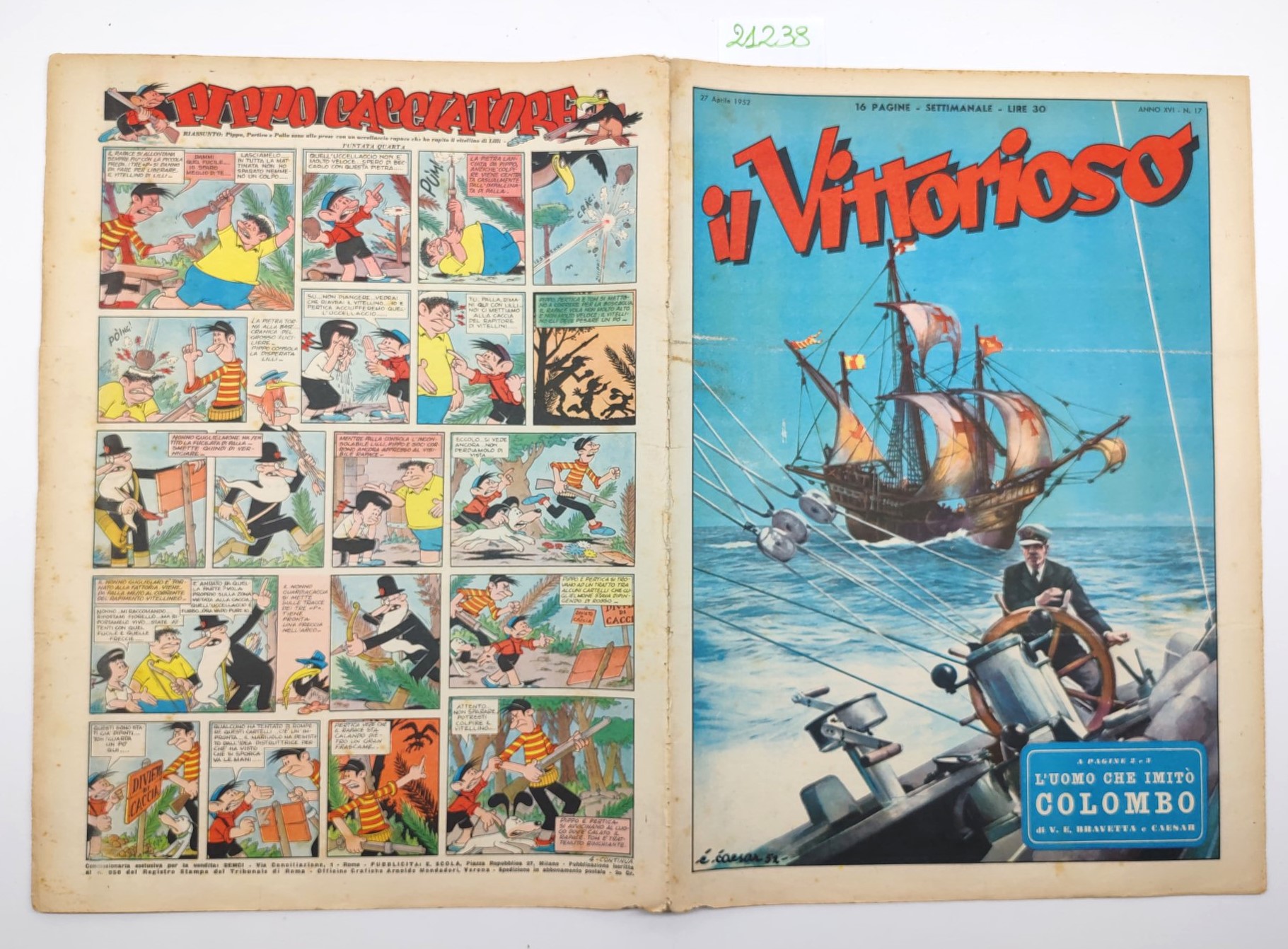 Il vittorioso numero 17 27 aprile 1952