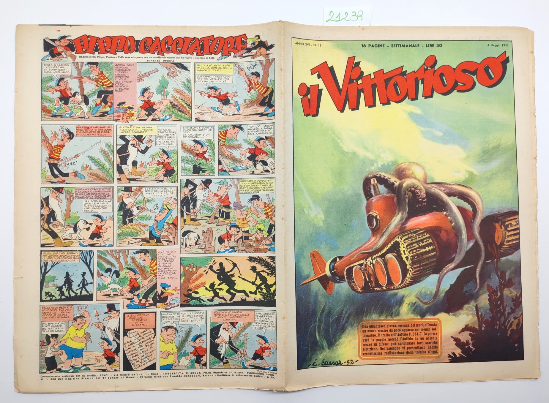 Il vittorioso numero 18 4 maggio 1952