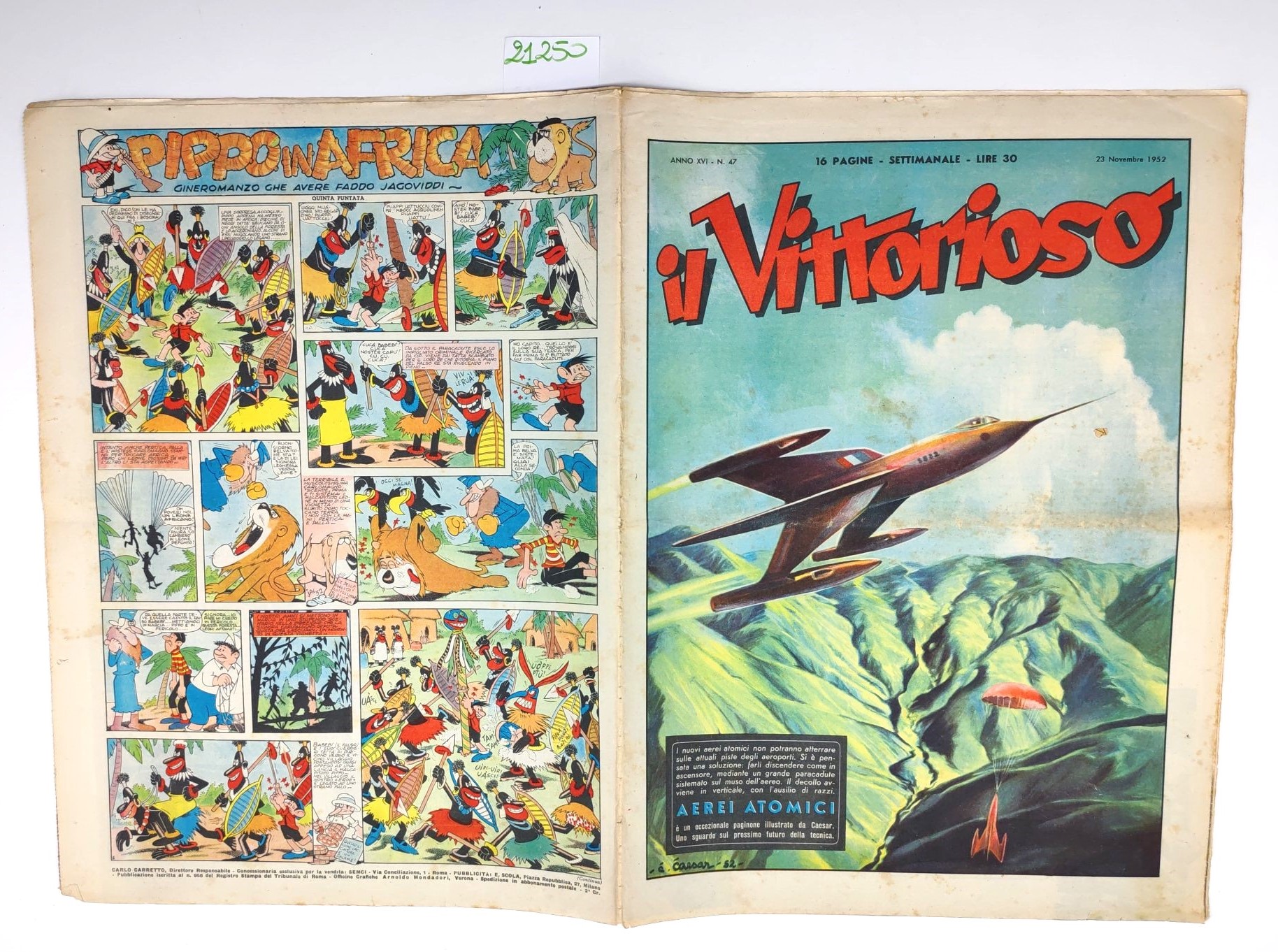 Il vittorioso numero 47 23 novembre 1952