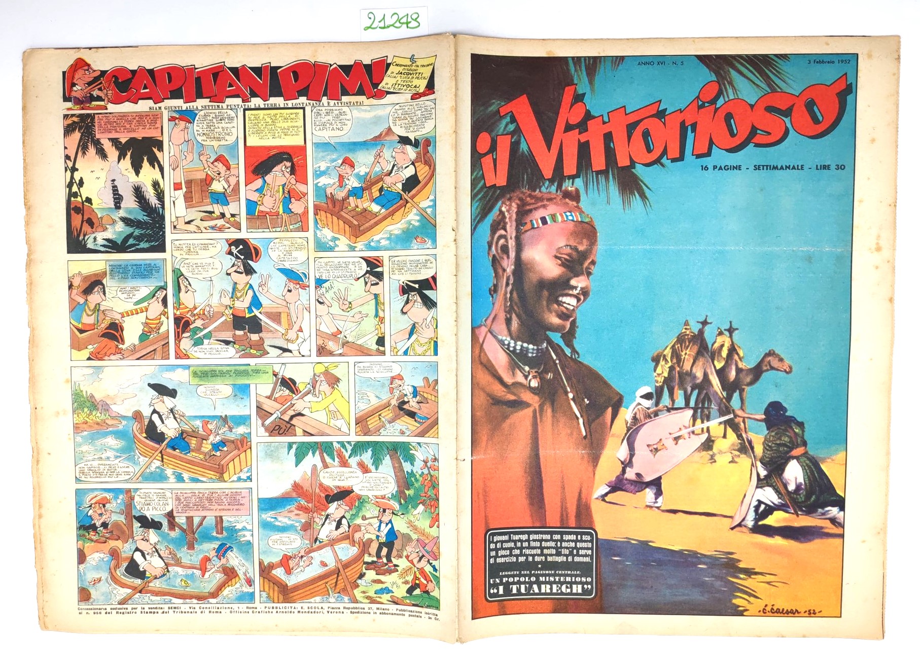 Il vittorioso numero 5 3 febbraio 1952