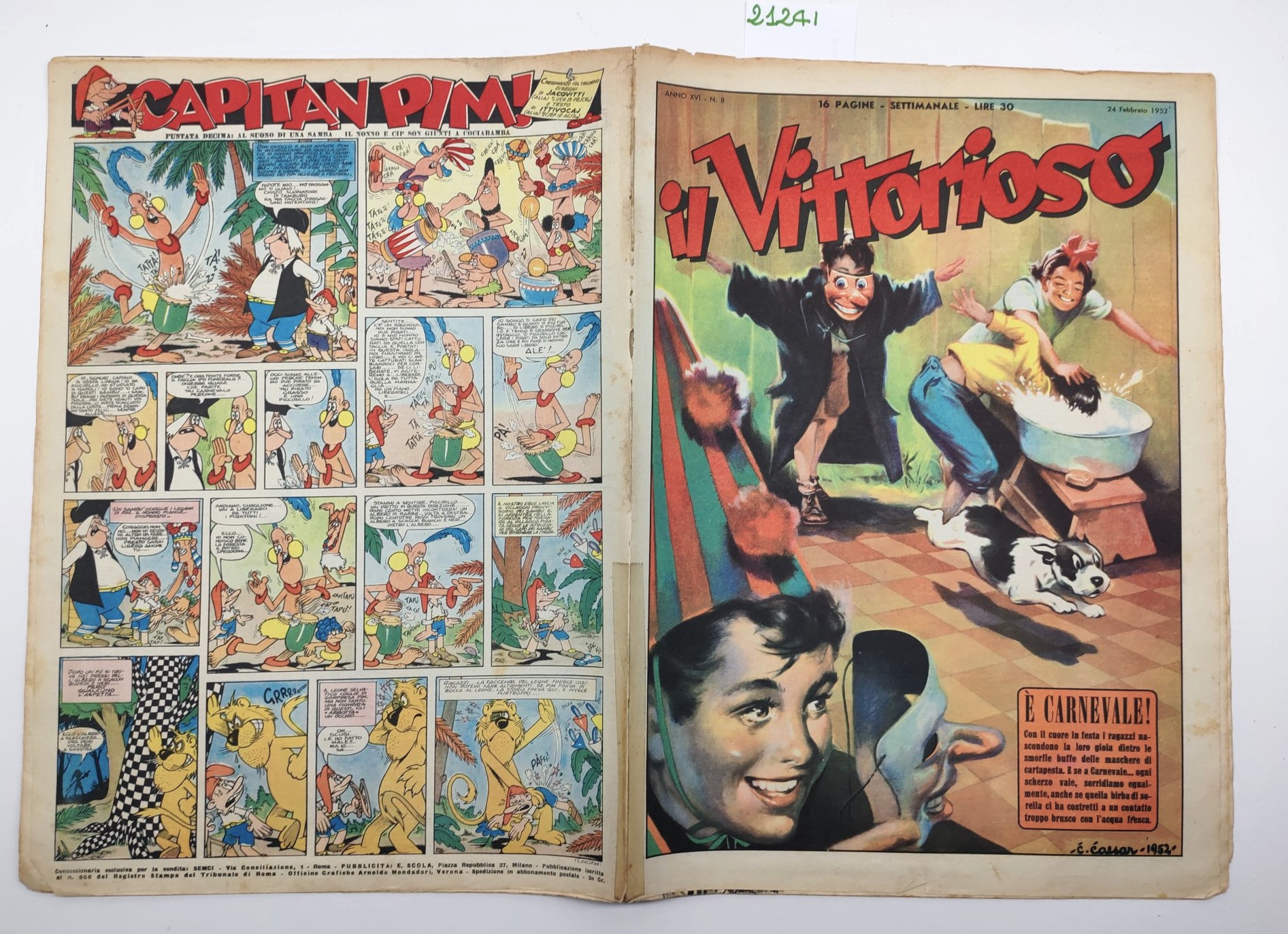 Il vittorioso numero 8-24 febbraio 1952