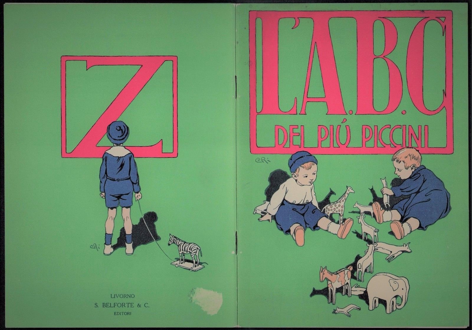 Illustrati Per Ragazzi L'A B C Dei Piu' Piccini. 1920 …