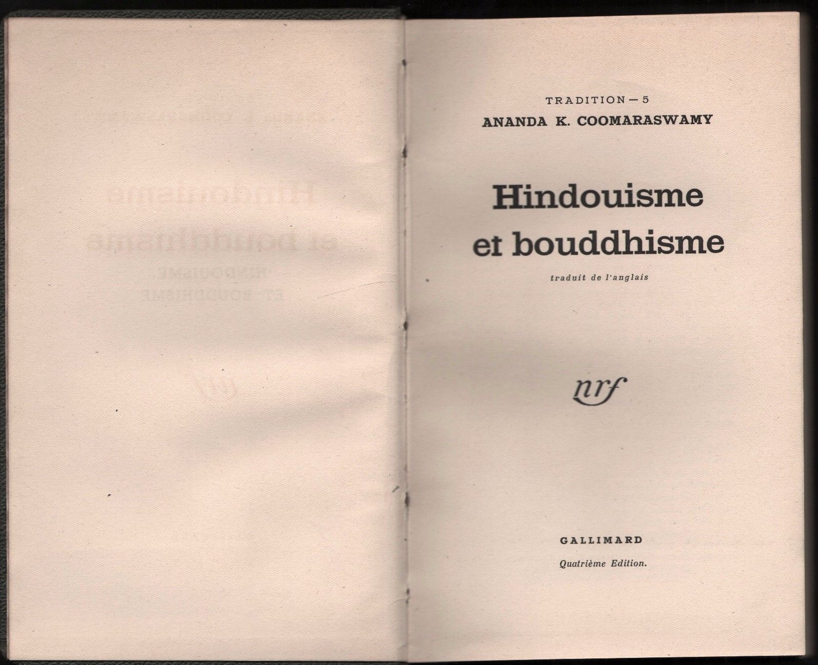 Induismo-Buddismo-Hindouisme Et Bouddhisme-Ananda K. Coomaraswamy-1949