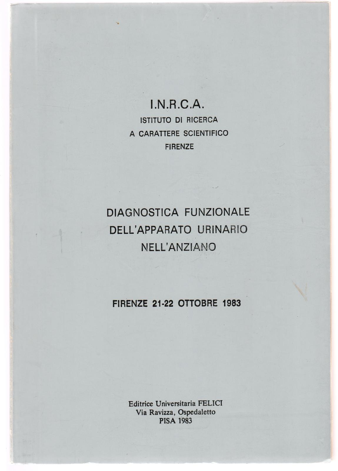 Inrca Diagnostica Funzionale Dell'apparato Urinario Nell'anziano 1983 6298