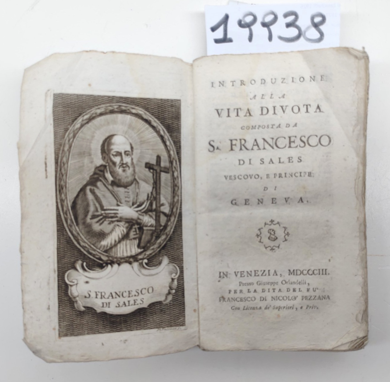 Introduzione alla vita divota composta da S. Francesco di Sales …