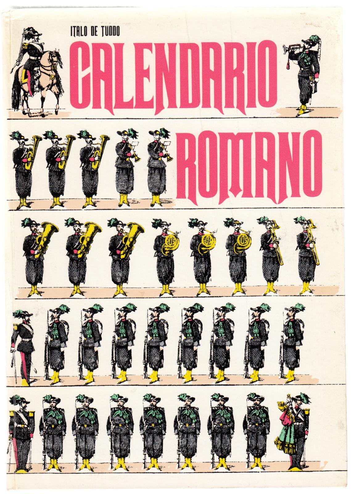 Italo De Tullo-Calendario Romano-Golem Roma 1970-L2442