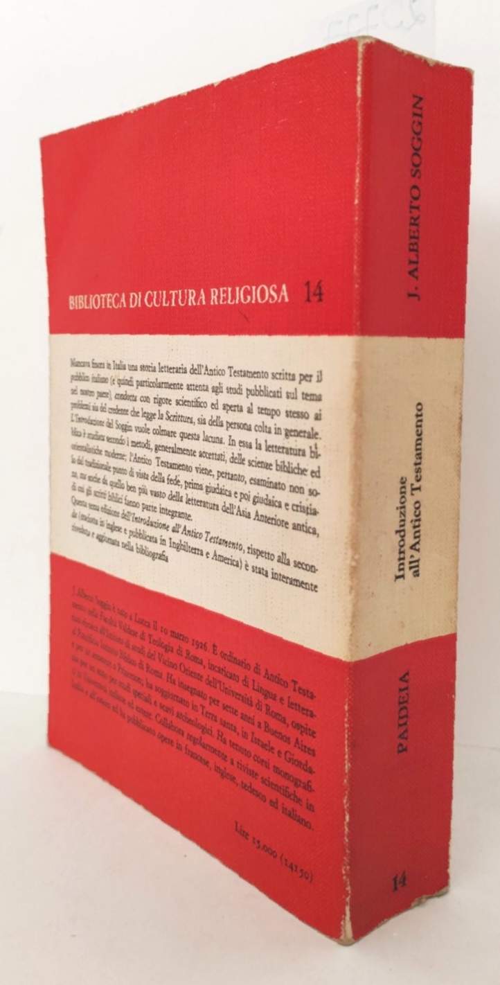 J. Alberto Soggin Introduzione all'antico testamento Paideia editrice 3° edizione …