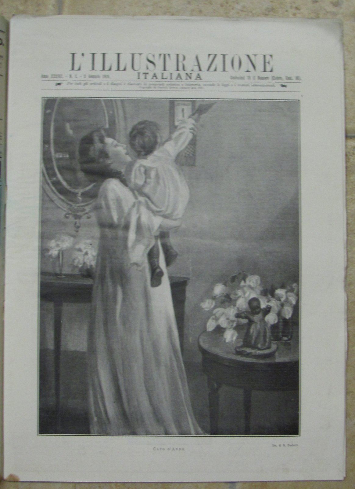 L'illustrazione Italiana 2 Gennaio 1910-Reggio E Messina Un Anno Dopo-L1684