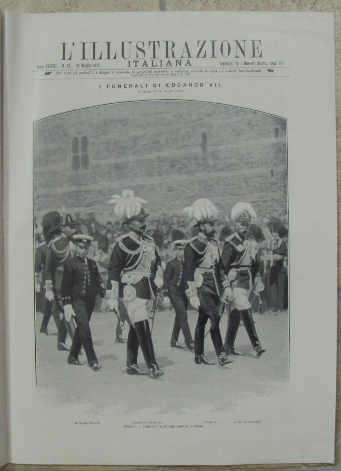 L'illustrazione Italiana 29 Maggio 1910 I Funerali Di Edoardo Vii-L1664
