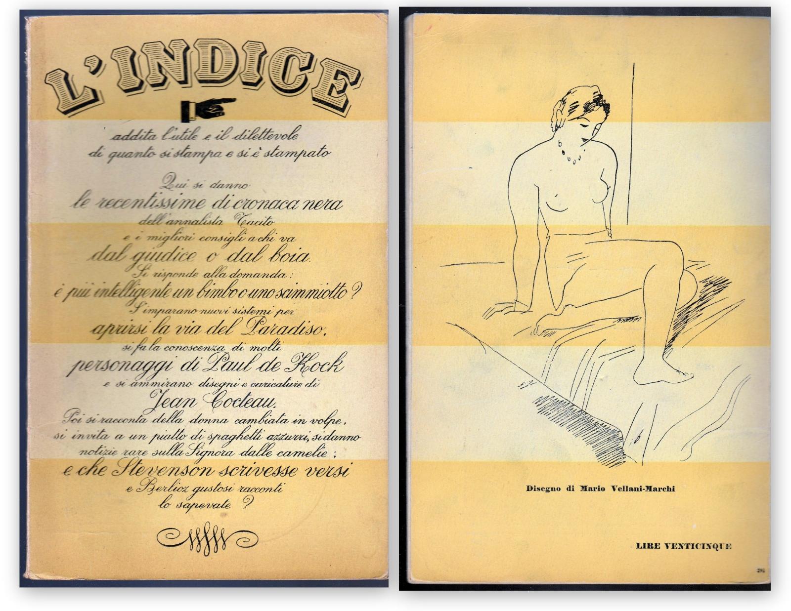 L'indice Rivista Edizioni Alpe Milano Anni '30 -L4354 Dis. Mario …