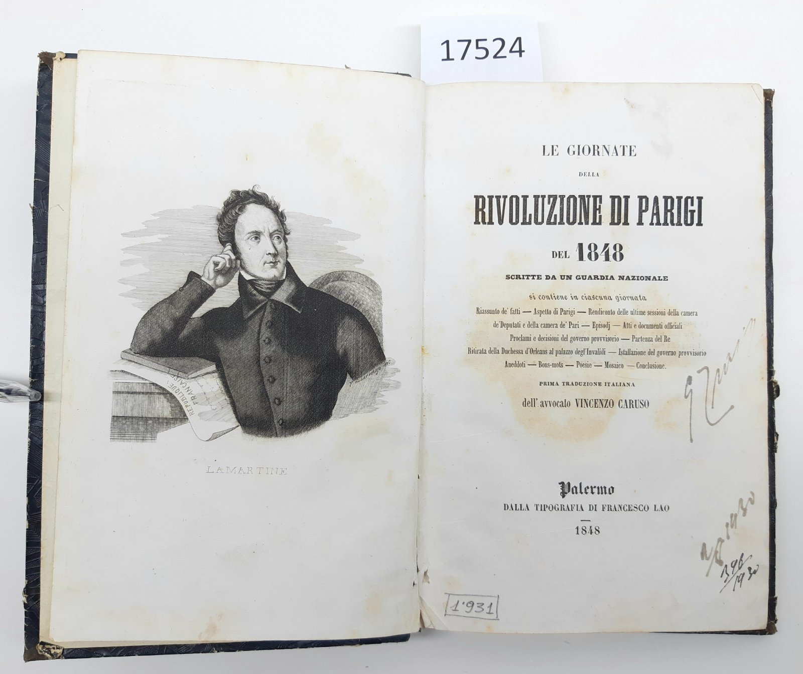 Le giornate della rivoluzione di Parigi del 1848 scritte da …
