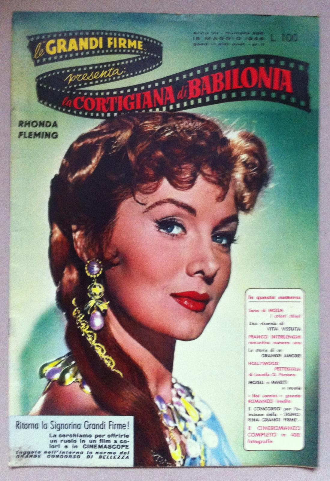 Le Grandi Firme Cineromanzo La Cortigiana Di Babilonia Rhonda Fleming …