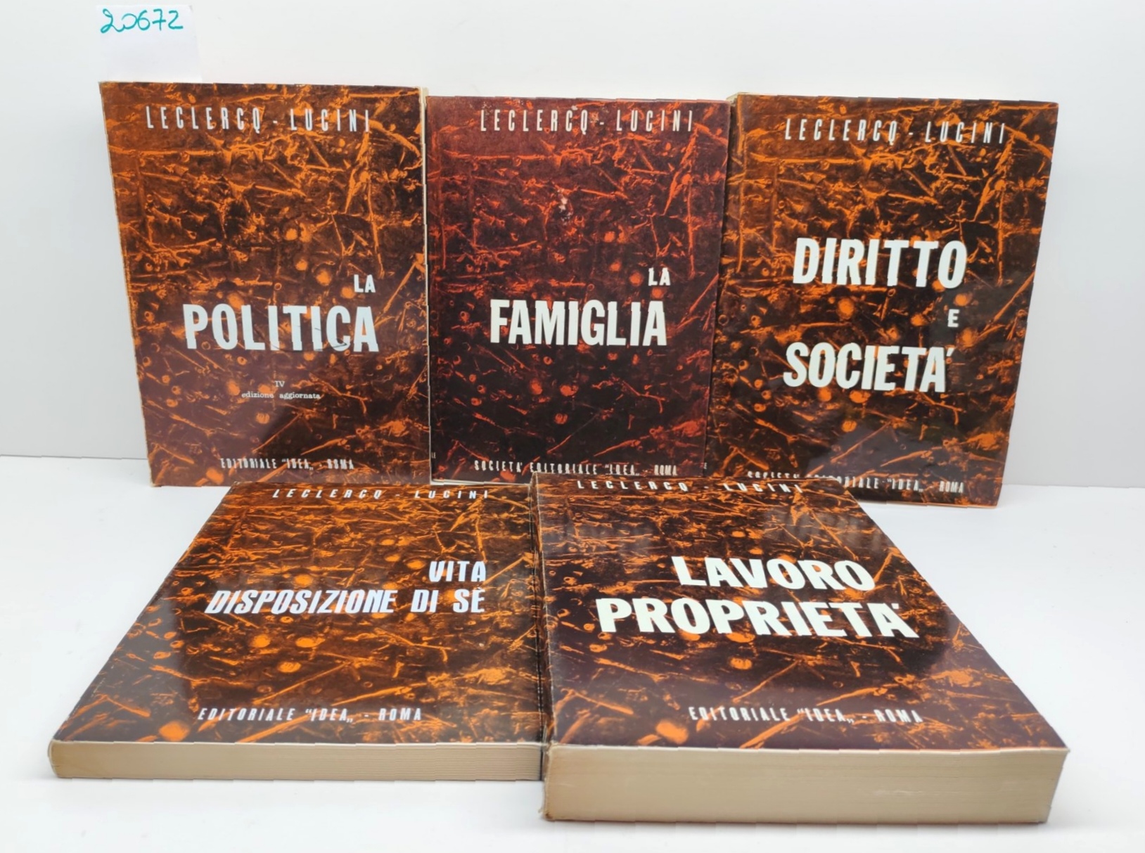 Leclercq Lucini 5 volumi Diritto e Società La Politica La …
