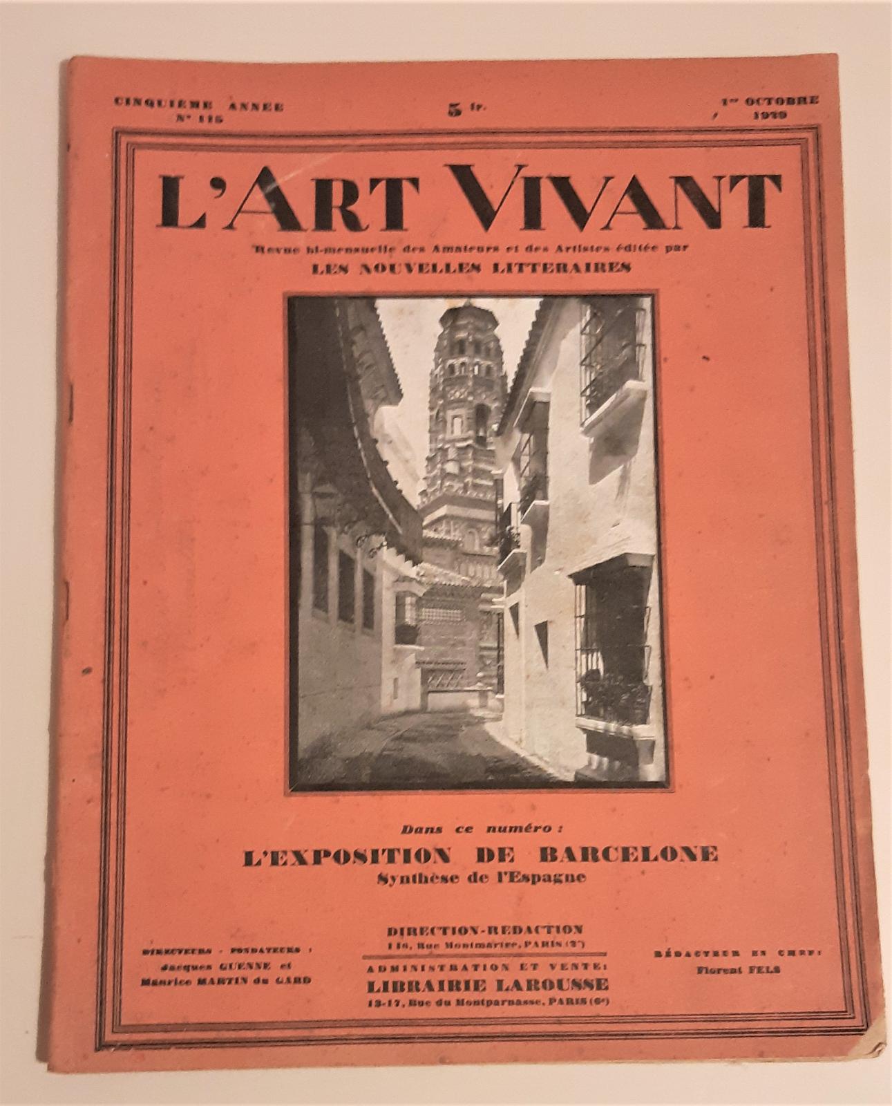 LíArt Vivant 1929 N∞115 L'esposizione di Barcellona