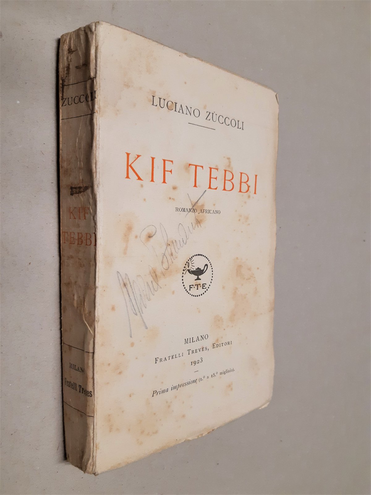 Luciano Zuccoli Kif Tebbi Treves 1923 prima impressione