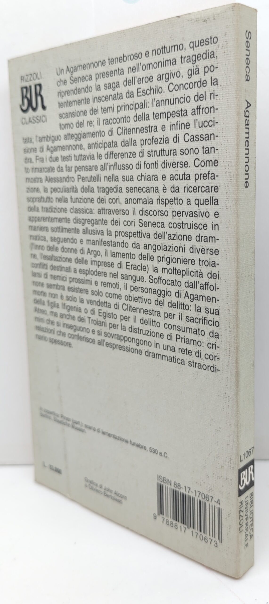 Lucio Anneo Seneca Agamennone BUR Rizzoli 1° edizione 1995