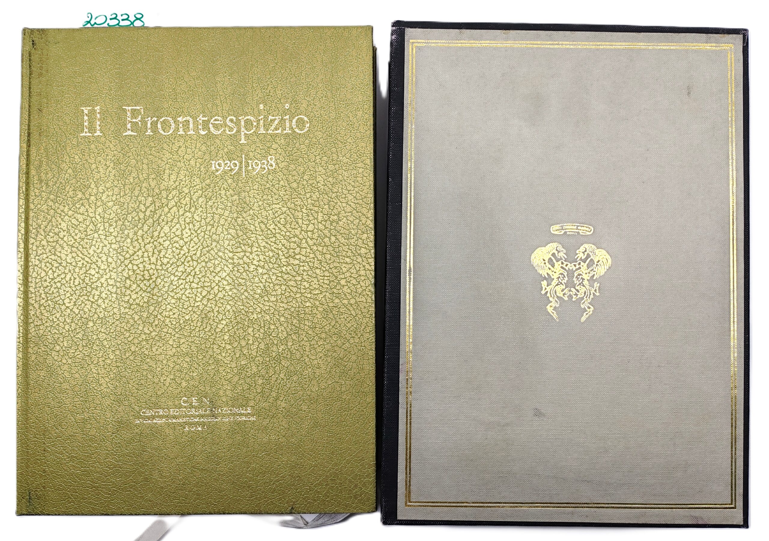 Luigi Fallacara Il frontespizio 1929-1938 due volumi C.E.N. 2° edizione …