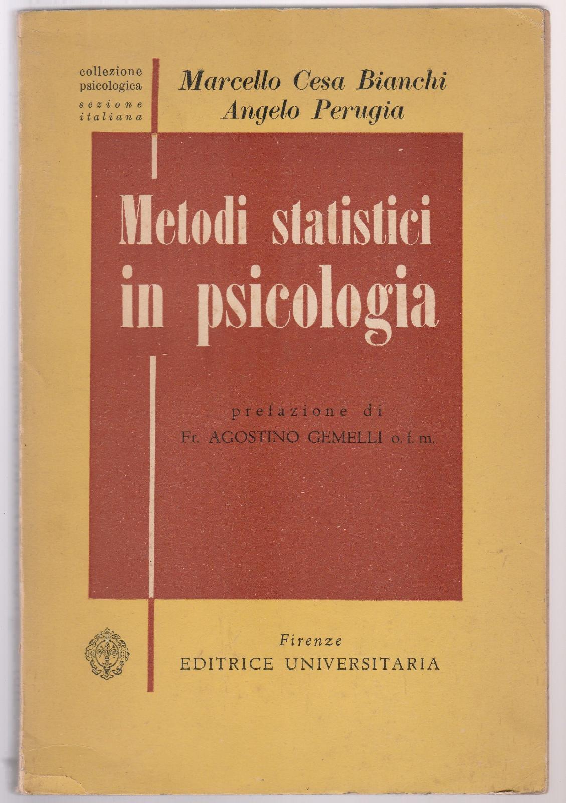 M. C. Bianchi A. Perugia Metodi Statistici In Psicologia Ed. …