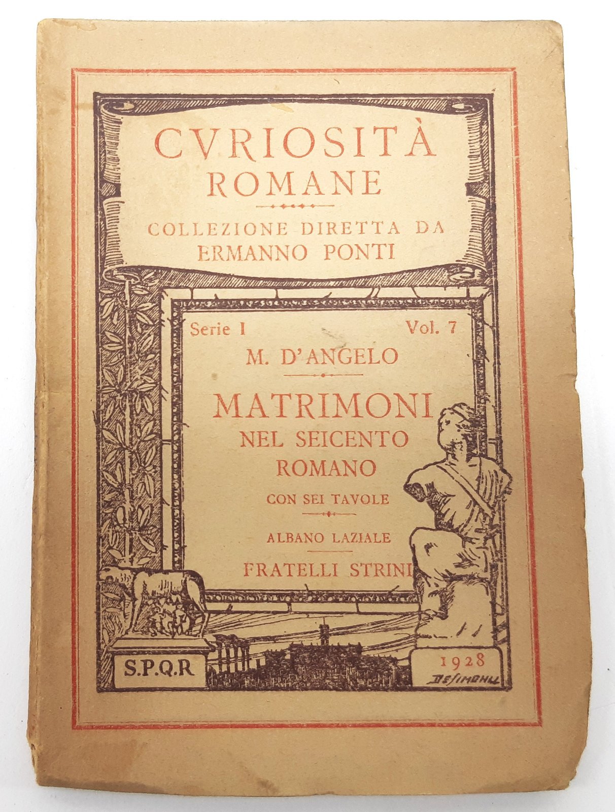 M. D'Angelo Matrimonio nel Seicento Romano Strini 1928