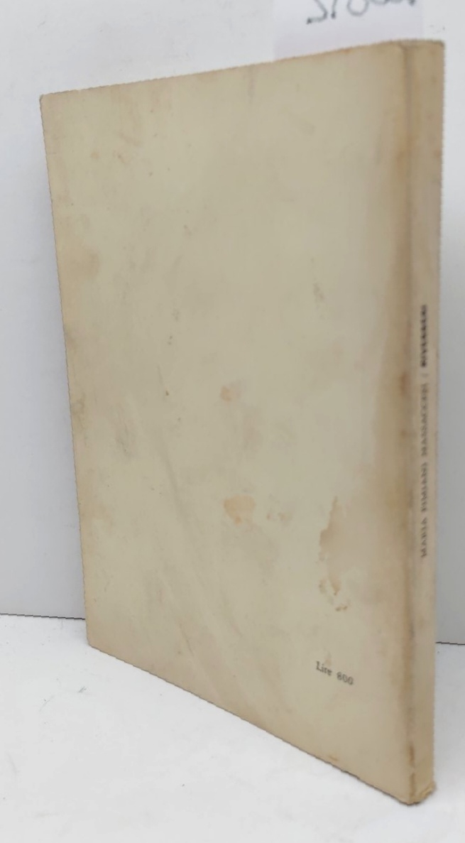 Maria Fimiani Massaccesi Riverberi Edizioni Sia Bologna 1964