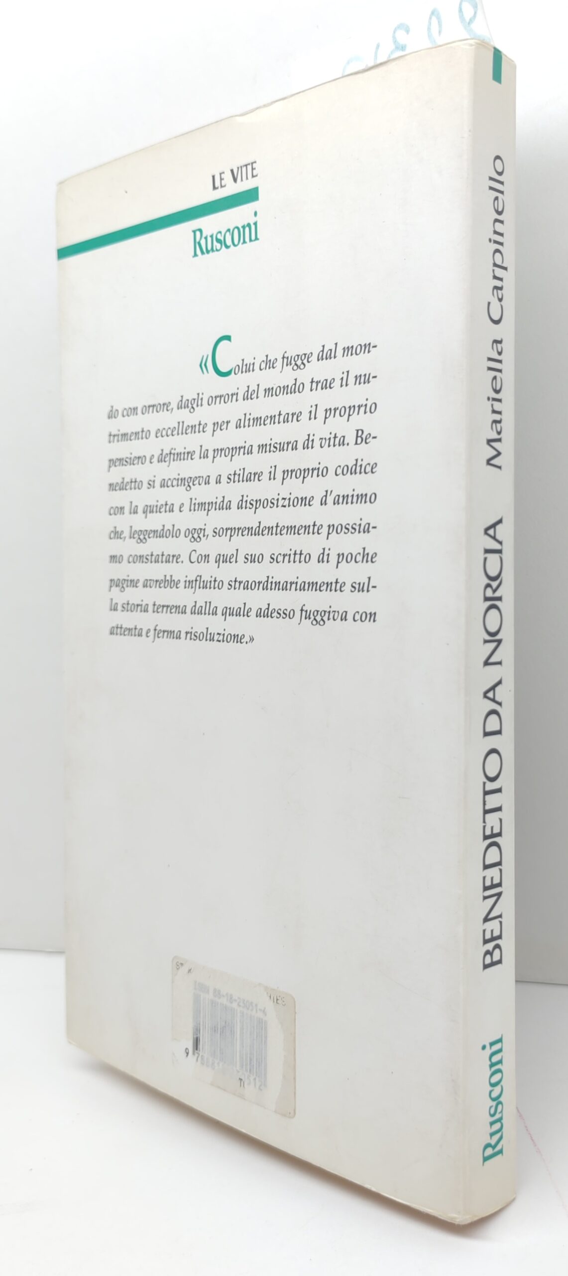 Mariella Carpinello Benedetto da Norcia Rusconi 1° edizione 1991