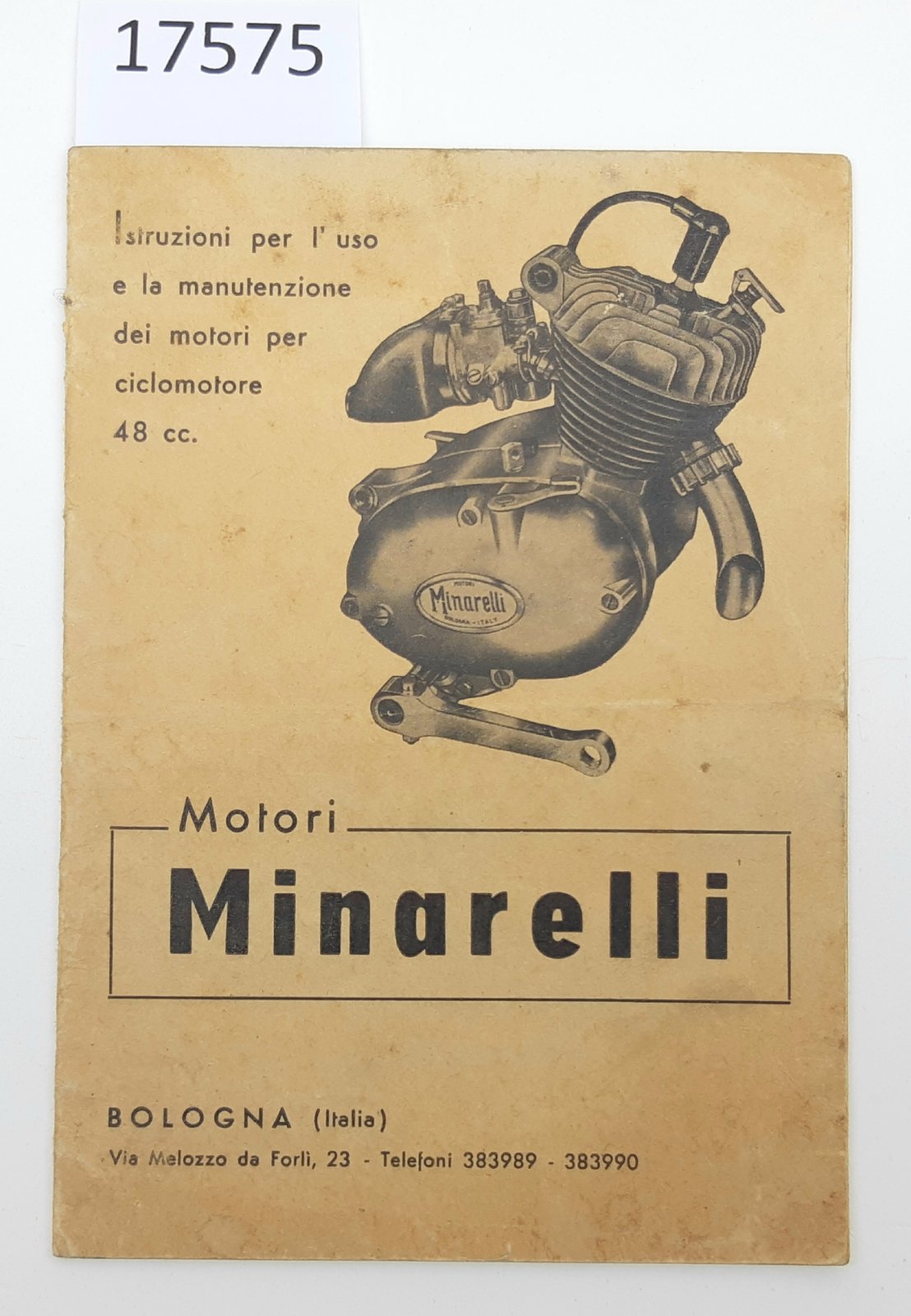 Motori Minarelli Istruzioni per l'uso e la manutenzione dei motori …