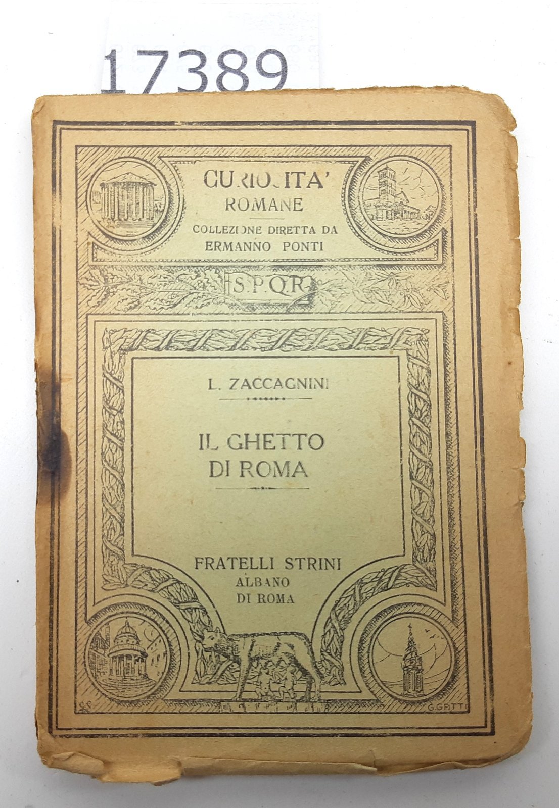 N. Zaccagnini Il ghetto di Roma Strini 1929