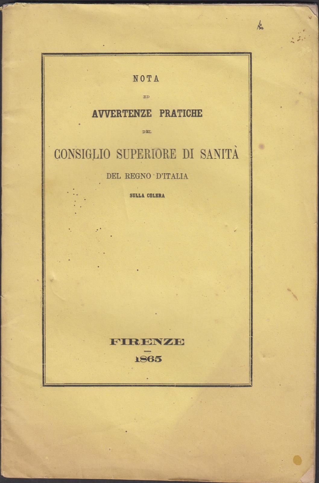 Nota ed avvertenze pratiche del C. S. di Sanit‡ nel …