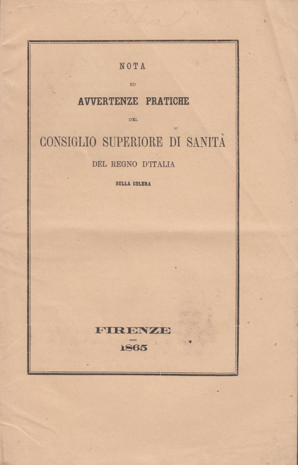 Nota ed avvertenze pratiche del Consiglio Superiore di Sanit‡ del …