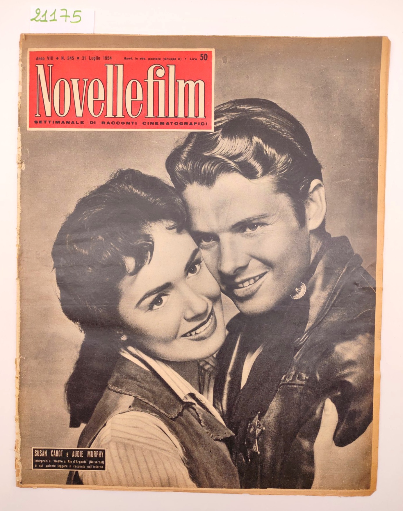 Novelle film il numero 345 31 luglio 1954 Susan Cabot …