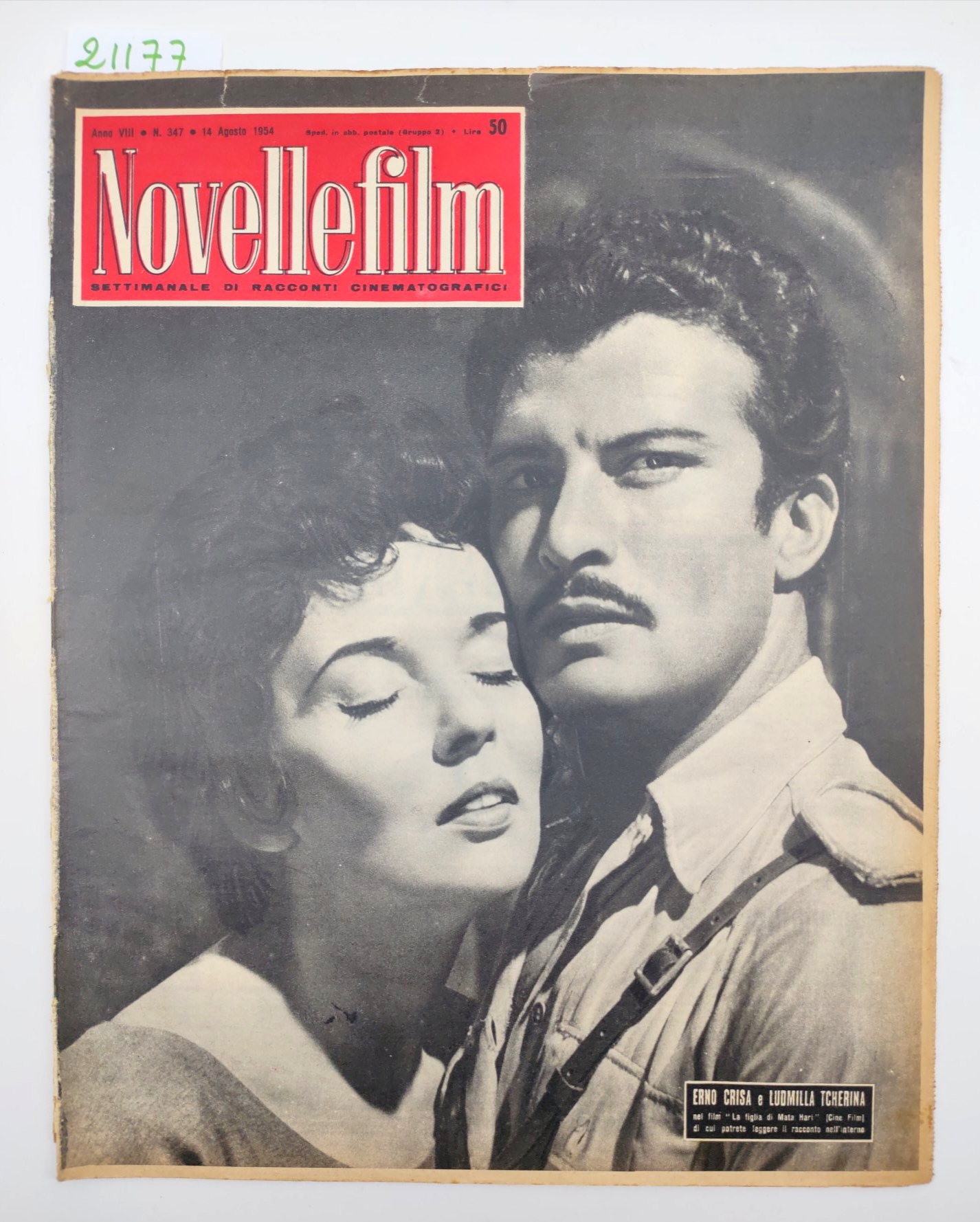 Novelle film il numero 347 14 agosto 1954 Erno Crisa …