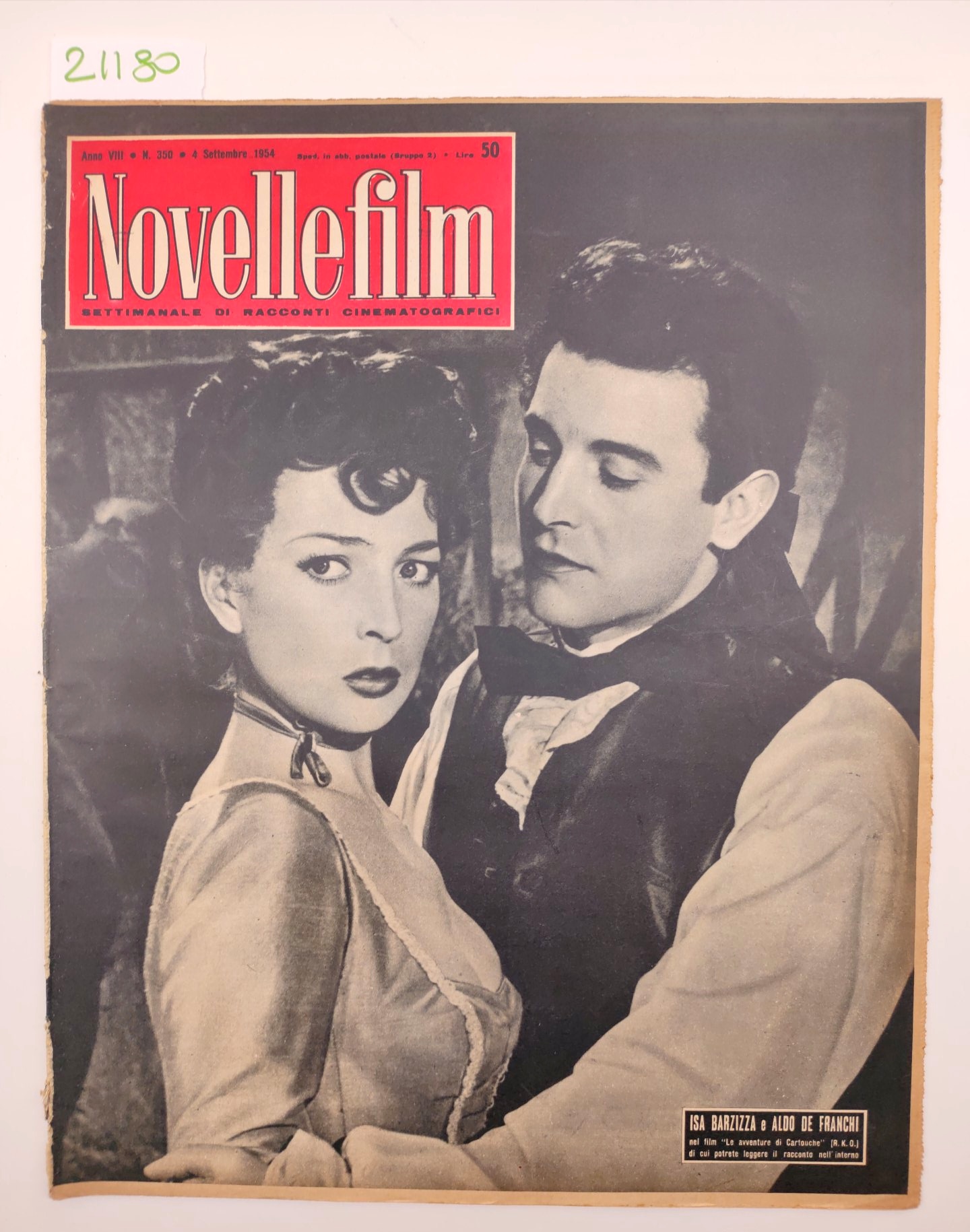 Novelle film numero 350 4 settembre 1954 Isa Barzizza e …