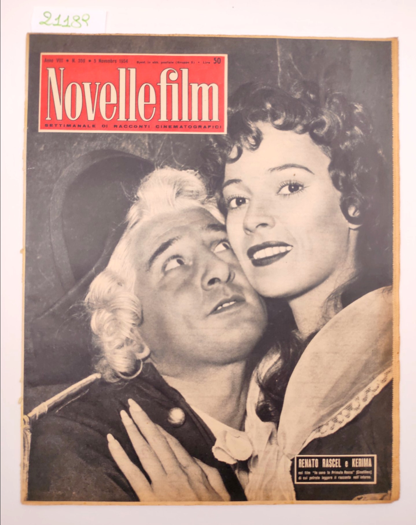 Novelle film numero 359 6 novembre 1954 Renato Rascel e …