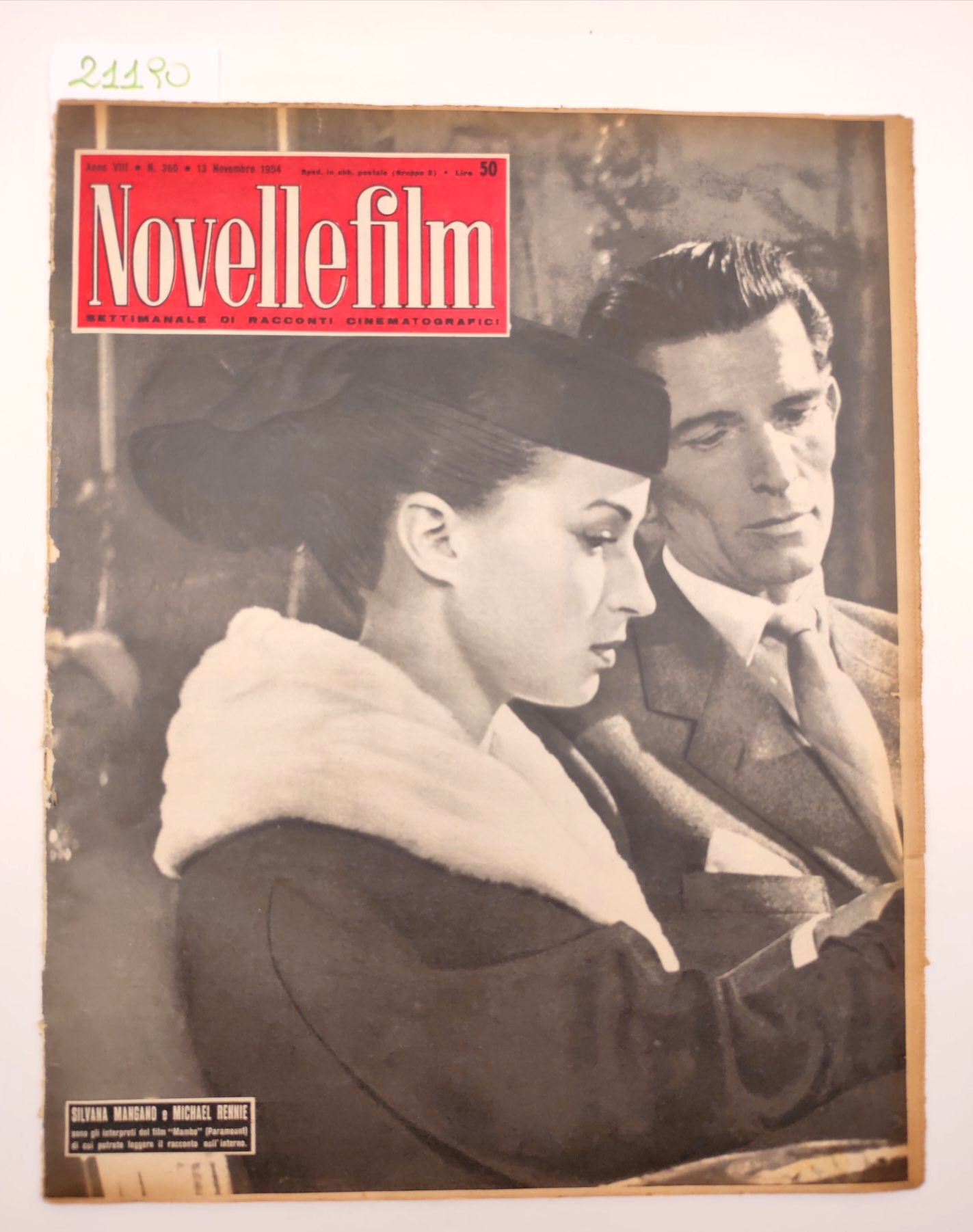 Novelle film numero 360 13 novembre 1954 Silvana Mangano e …