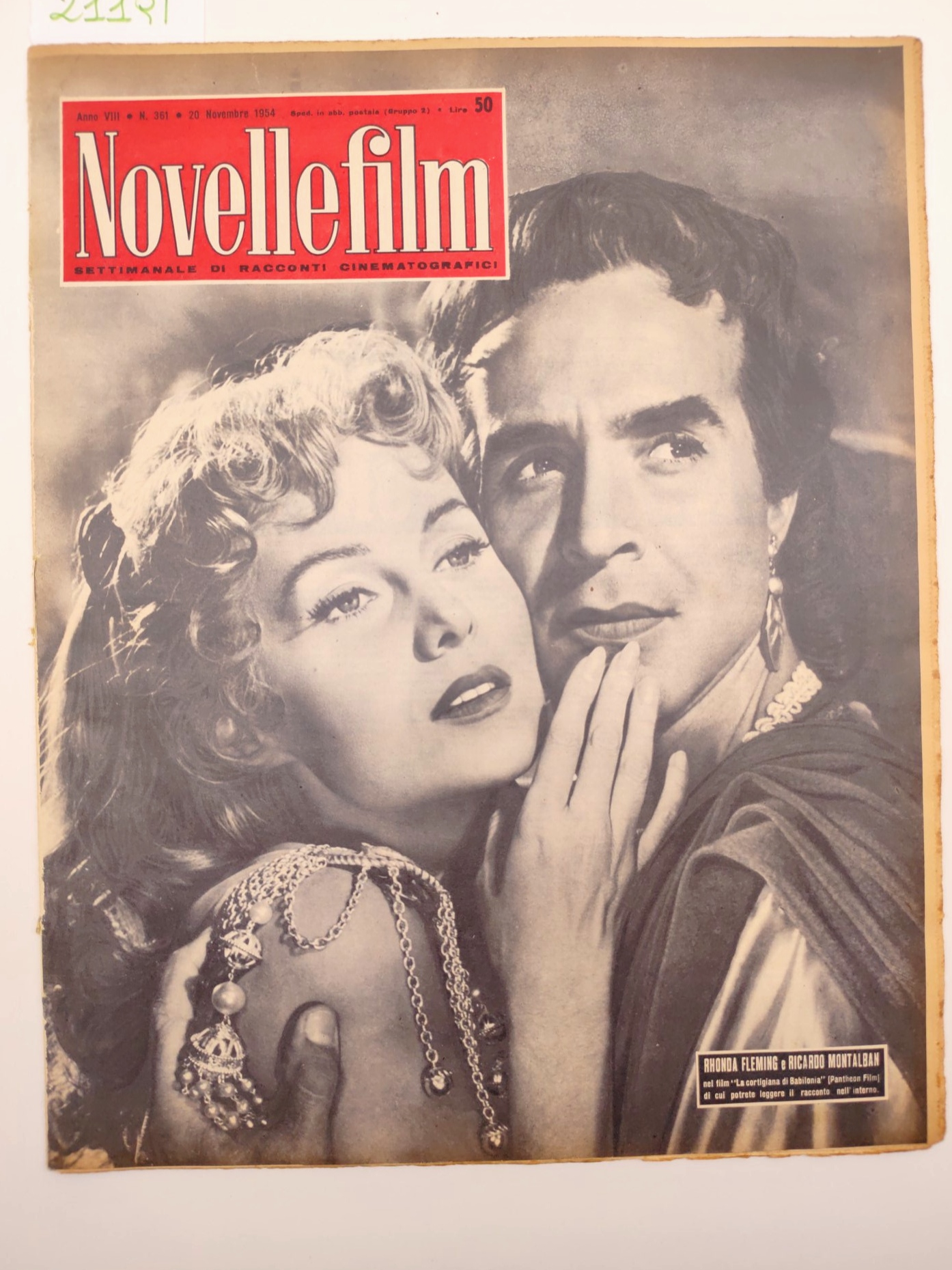 Novelle film numero 361 20 novembre1954 Rhonda Fleming e Riccardo …