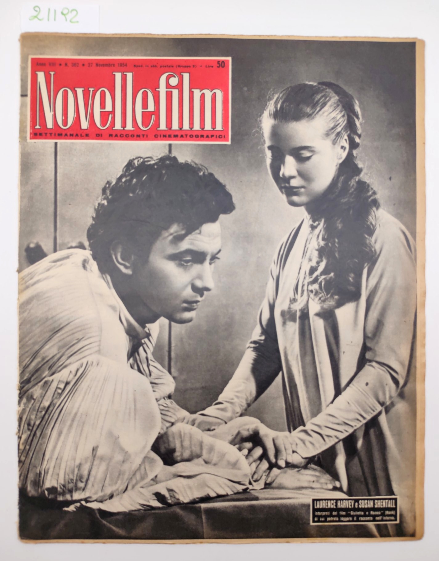 Novelle film numero 362 27 novembre 1954 Lawrence Harvey e …