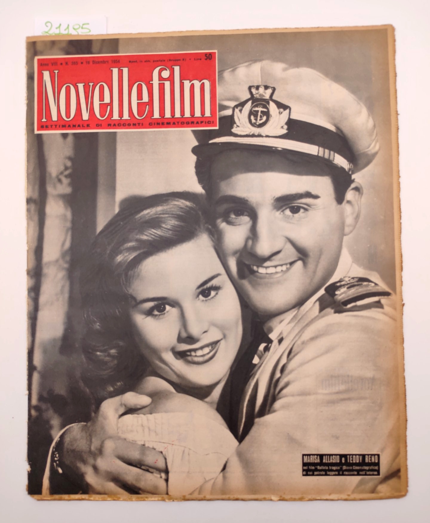 Novelle film numero 365 18 dicembre 1954 Marisa Allasio e …