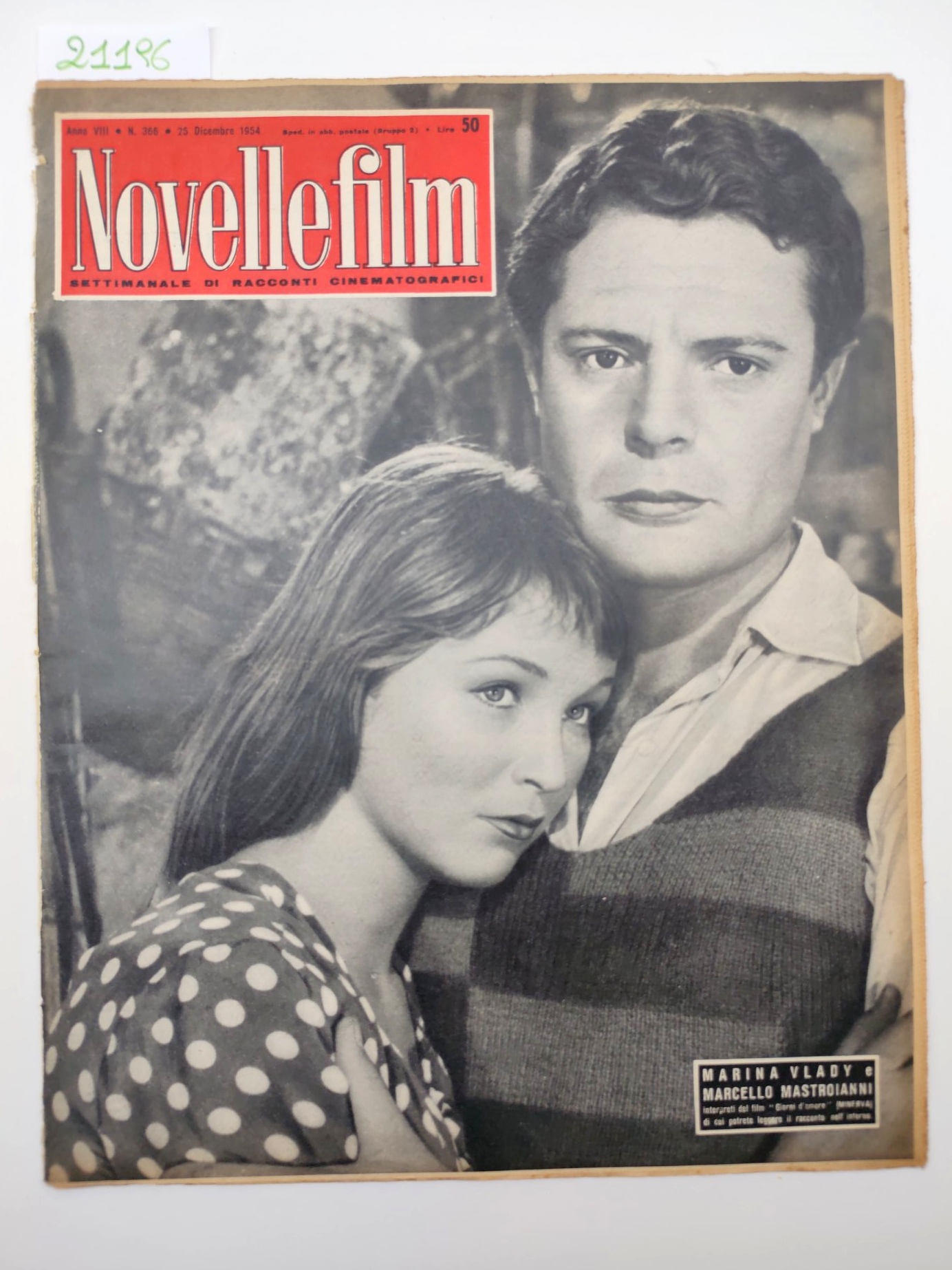 Novelle film numero 366 25 dicembre 1954 Marina Vlady e …