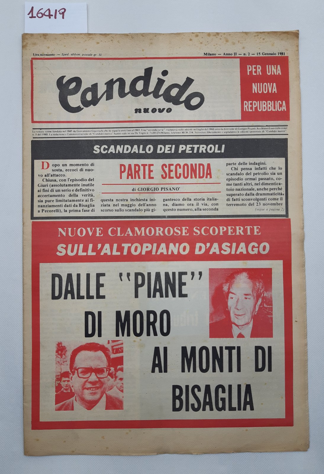 Nuovo Candido per una nuova Repubblica numero 2 15 gennaio …