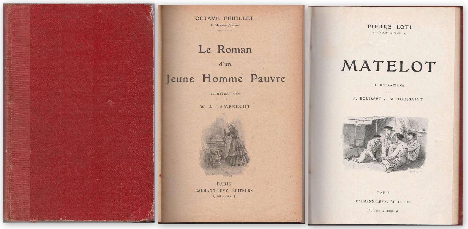 O. Feuillet Le Roman D'un Jeune Homme Pauvre- Pierre Loti …