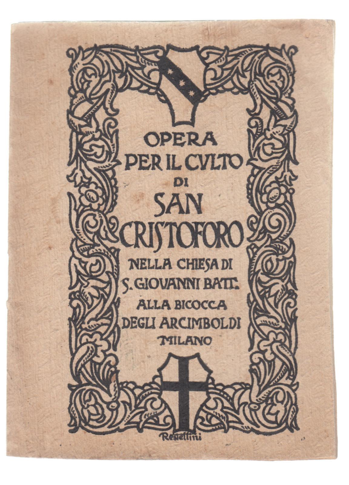 Opera per il culto di San Cristoforo nella chiesa di …