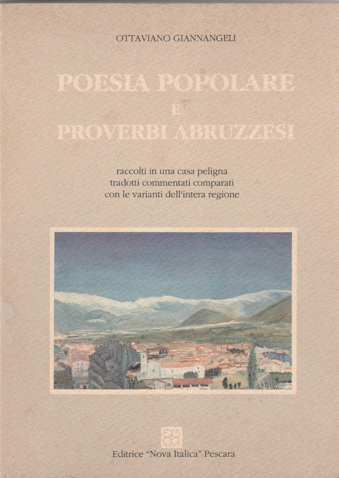 Ottaviano Giannangeli Poesia popolare proverbi abruzzesi Nova Italica 1991