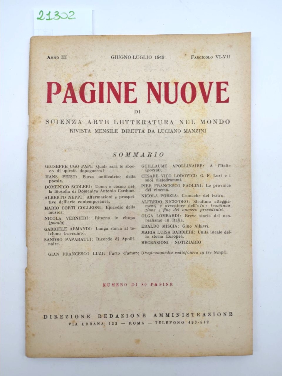 Pagine nuove di scienza arte letteratura nel mondo giugno luglio …