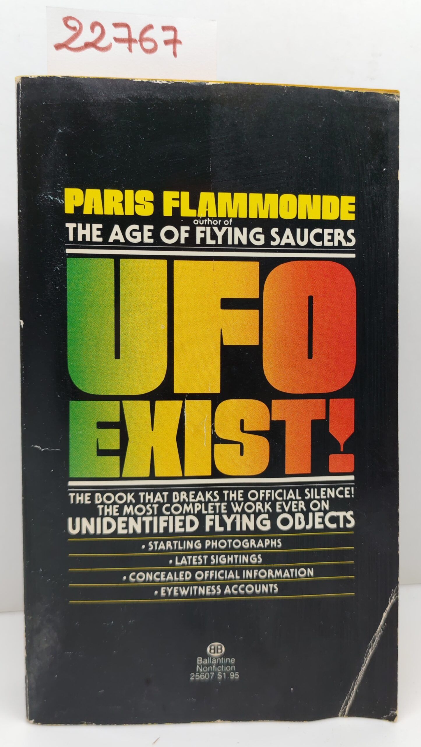 Paris Flammonde UFO exist Ballantine 1° edizione 1977