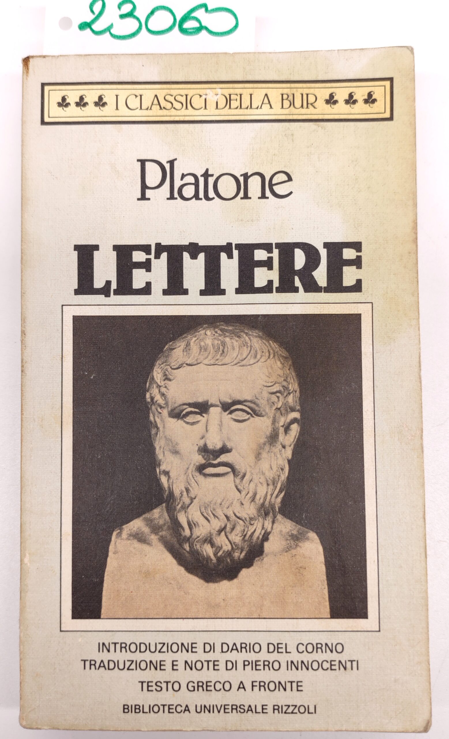 Platone Lettere BUR Rizzoli 1° edizione 1986
