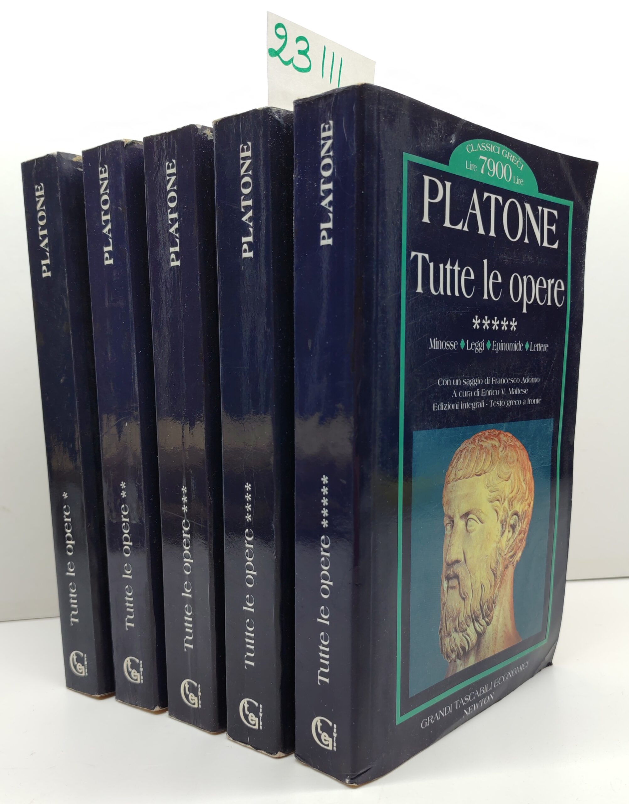 Platone Tutte le opere 5 volumi Grandi Tascabili Newton 1997